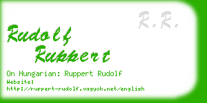rudolf ruppert business card